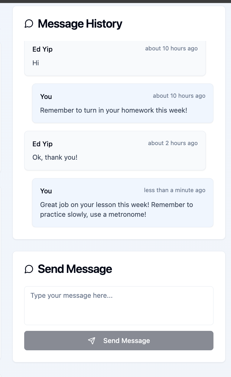Messaging interface